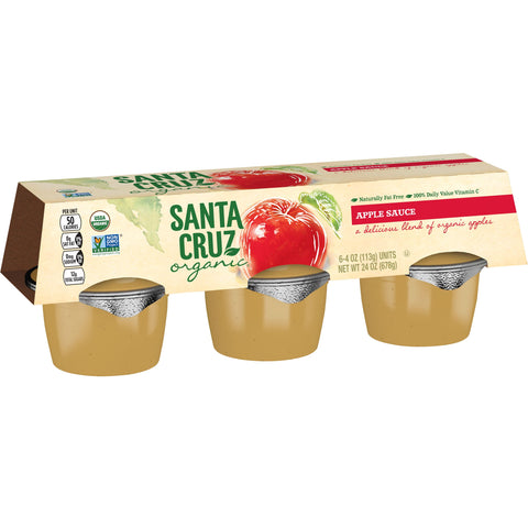 Santa Cruz APPLESAUCE UNSWEETENED ORGANIC SINGLE SERVE CUP