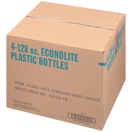 Texas Pete Hot Chicken Wing Sauce, 1 Gallon -- 4 Case