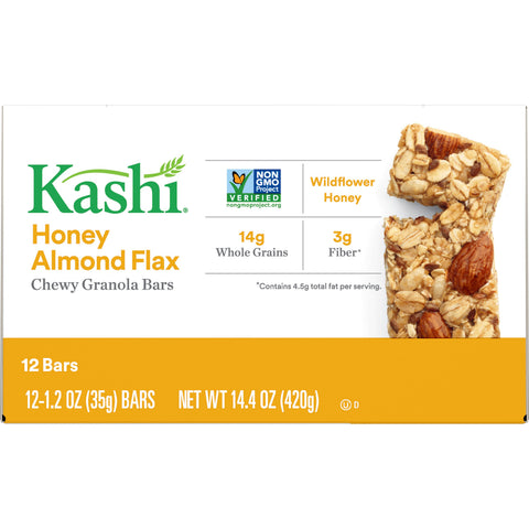 Kashi Honey Almond Flax Chewy Granola Bar, 1.2 Ounce -- 72 per case