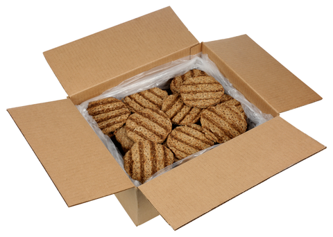 Advance Pierre Charbroiled Beef Patty, 4 Ounce -- 64 per case.