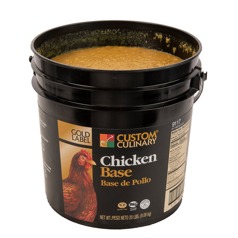 Custom Culinary Gold Label Chicken Base, 20 Pound.