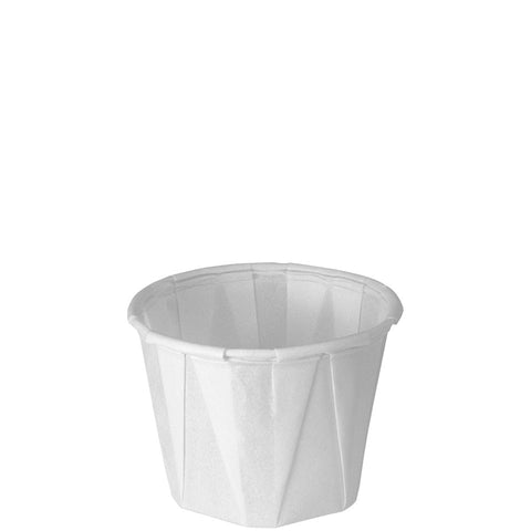 Solo® White CUP PAPER PORTION SOUFFLE WHITE 1 OZ