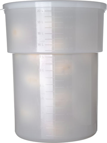 Carlisle CONTAINER BAIN MARIE PLASTIC WHITE 22 QT