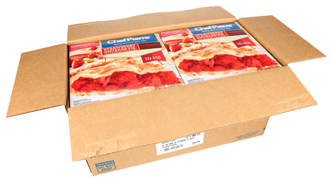 Sara Lee Chef Pierre Unbaked Strawberry Rhubarb High Pie, 10 inch -- 6 per case.