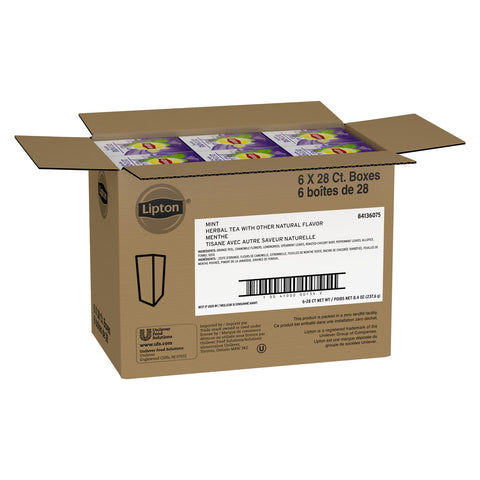 Lipton® TEA HOT BAG INDIVIDUALLY WRAPPED MINT HERBAL