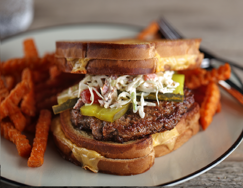 Beef Patty Ground Seasoned Frozen 8 Oz