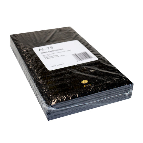 National Checking Company Black Castilian Guest Check Holder, 6 x 10 inch -- 5 per case.