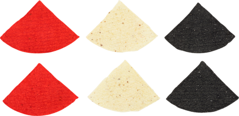 Tortilla Chip Corn, Red, White & Blue, 1/4