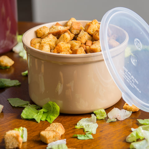 Carlisle CROCK POLY-TUF™ W/ LID BEIGE 1.5 QT