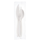 Solo® Reliance™ CUTLERY KIT MEDIUM WEIGHT WHITE K-F-S NAPKIN 9X13 PS
