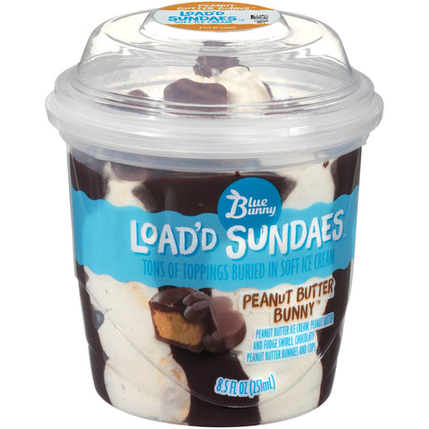 Blue Bunny ICE CREAM SUNDAE PEANUT BUTTER BUNNY CUP