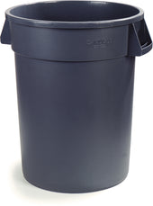 Carlisle CONTAINER WASTE BRONCO™ ROUND TRASH CONTAINER GREY 32 GAL