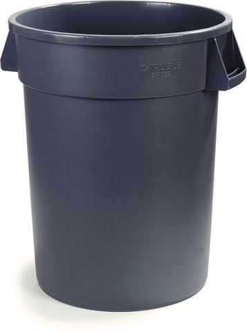 Carlisle CONTAINER WASTE BRONCO™ ROUND TRASH CONTAINER GREY 32 GAL