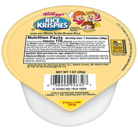 Kellogg's® CEREAL RICE KRISPIES® WHOLE GRAIN BOWL PACK