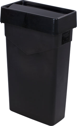 Lid Container Waste Trimline™ Rectangle Swing Top Black 15 And 23 Gal