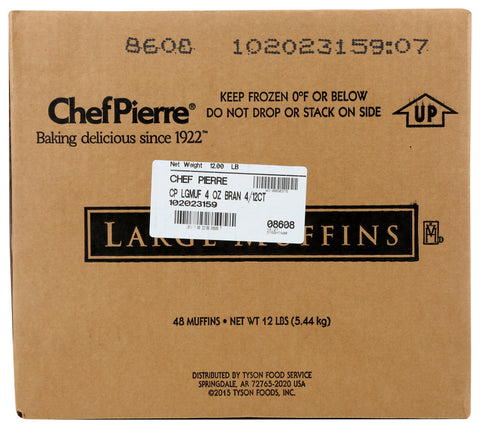 Chef Pierre Large Bran Muffin, 4.25 Ounce -- 48 per case.