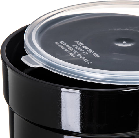 Carlisle CROCK SUPREME™ W/ LID BLACK 1.5 QT
