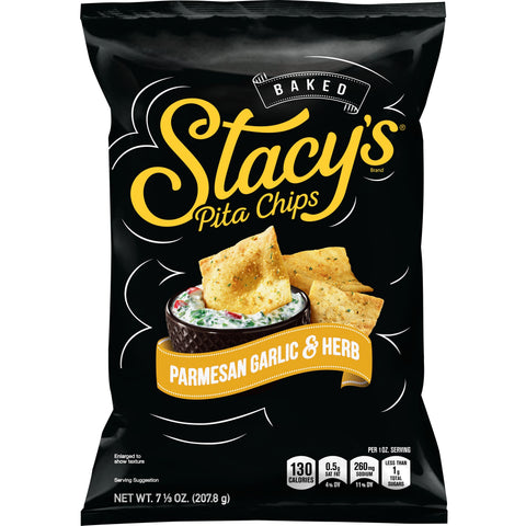 Stacys Parmesan Garlic and Herb Pita Chips, 7.33 Ounce -- 12 per case.