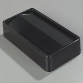 Carlisle LID CONTAINER WASTE TRIMLINE™ RECTANGLE SWING TOP BLACK 15 AND 23 GAL