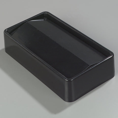 Lid Container Waste Trimline™ Rectangle Swing Top Black 15 And 23 Gal