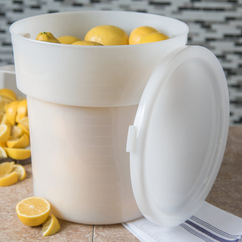 Carlisle BAINS MARIE CONTAINER WHITE 18 QT