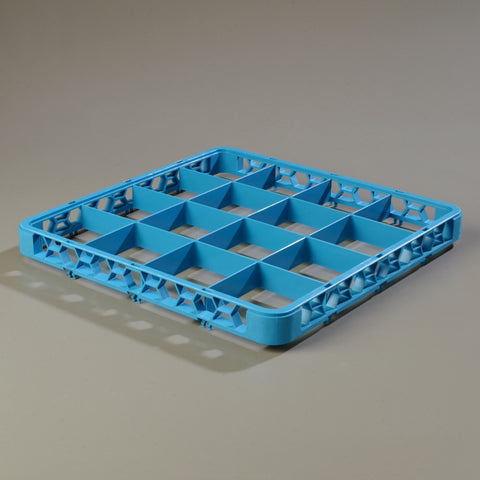 OptiClean™ EXTENDER 16-COMPARTMENT DIVIDED GLASS RACK CARLISLE BLUE 1.78