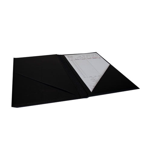 National Checking Company Black Castilian Guest Check Holder, 6 x 10 inch -- 5 per case.