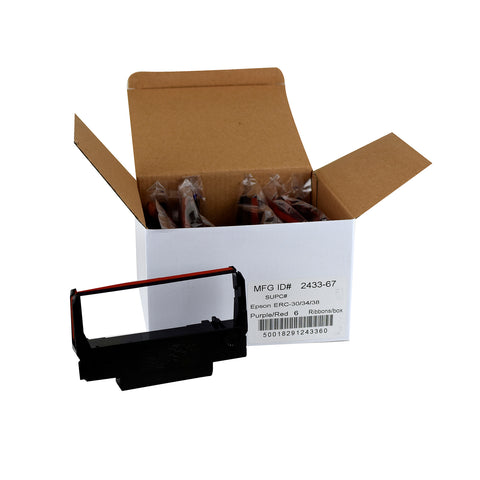 National Checking RIBBON REGISTER PURPLE/RED