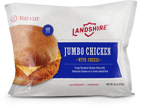 Landshire Big Daddy® SANDWICH CHICKEN CHEESE CRISPY 8 OZ 10000050114