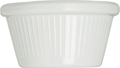 Carlisle RAMEKIN FLUTED MELAMINE PLASTIC WHITE 2 OZ
