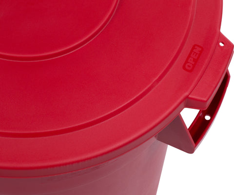 Carlisle CONTAINER WASTE BRONCO™ ROUND RED 32 GAL