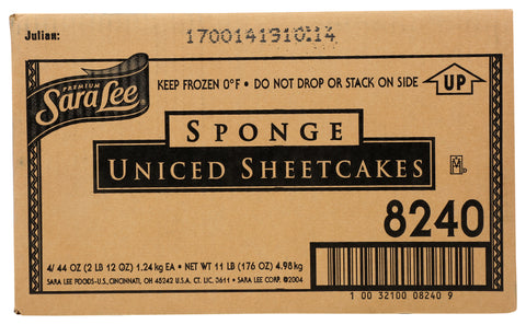 Cake Sheet Sponge Uniced 12x16