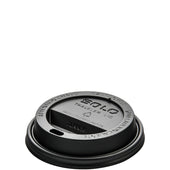 Lid Plastic Dome Traveler Black F/ 8 Oz
