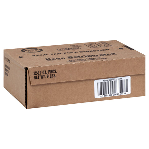 Kraft Single Swiss Cheese, 12 Ounce -- 12 per case.