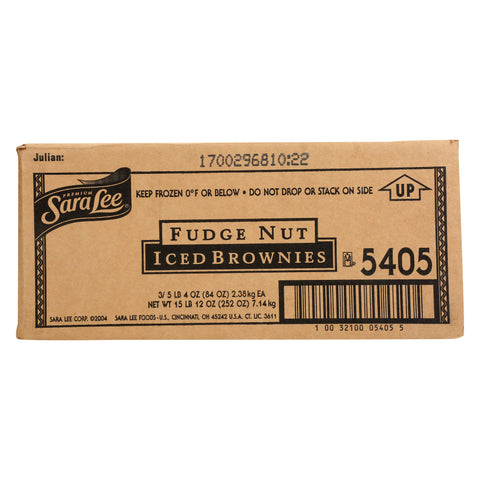 Sara Lee Frozen BROWNIE FUDGE NUT ICED 12X16