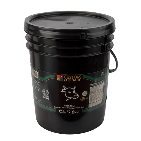 Custom Culinary® Select Beef Base, No MSG Added 50 lb. Pail