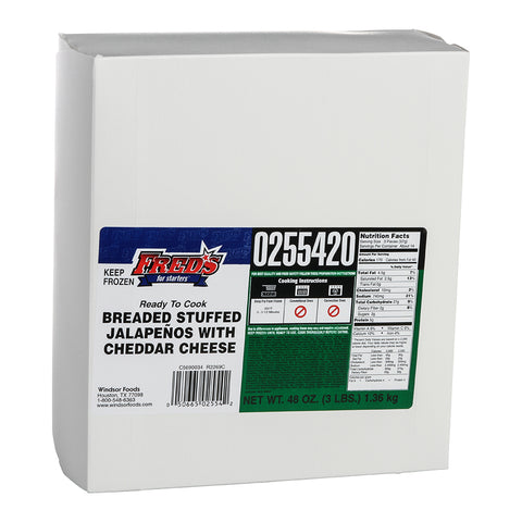 Fred's For Starters® APPETIZER JALAPENO CHEDDAR BREADED