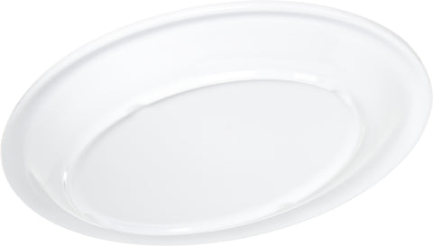 Carlisle PLATTER TRAY OVAL KINGLINE™ MELAMINE WHITE 12X9