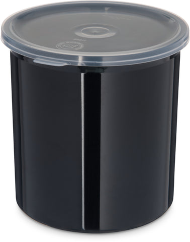 Carlisle CROCK CLASSIC BLACK W/ LID 1.2 QT