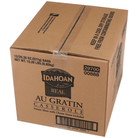Idahoan Real Au Gratin Casserole Potatoes, 20.35 Ounce -- 12 per case.