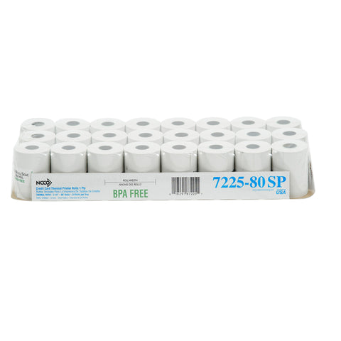 National Checking Company White 1 Ply Register Roll Tape, 2.25 inch -- 48 per case