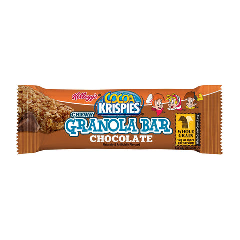 Kelloggs Cocoa Krispies Chocolate Chewy Cereal Bar, 1.34 Ounce - 24 per pack -- 4 packs per case.