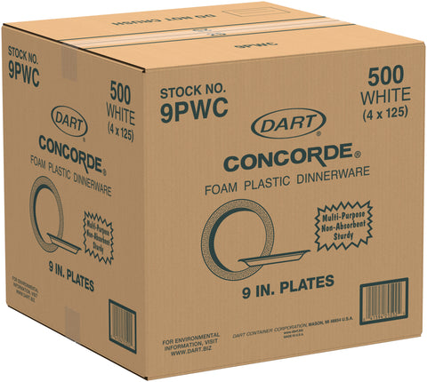 Plate Foam Non-laminated White 9
