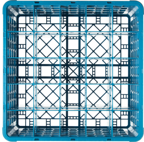 OptiClean™ RACK GLASS 25-COMPARTMENT W/ 3-EXTENDERS CALISLE BLUE 8.72