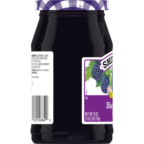 Smucker's® JAM BLACKBERRY SEEDLESS GLASS JAR
