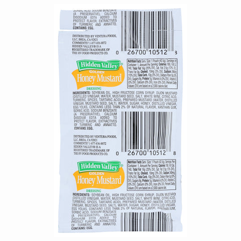 Dressing Golden Honey Mustard Single Serve Packet