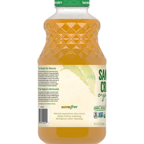 Santa Cruz JUICE APPLE 100% ORGANIC GLASS BOTTLE