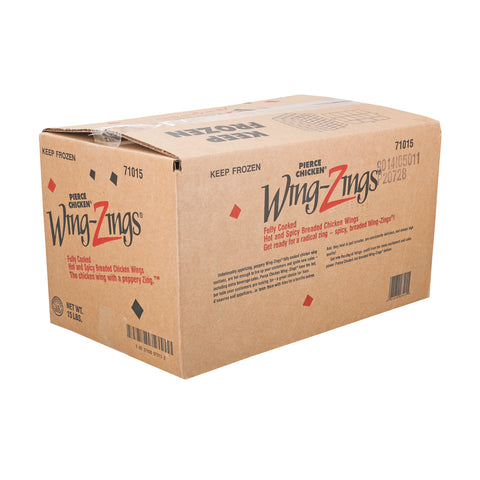 Pierce Chicken Hot and Spicy 1st and 2nd Joint Chicken Wings, 7.5 Pound -- 2 per case