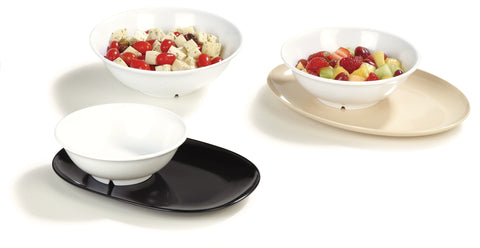 Carlisle BOWL SERVING FOOTED MELAMINE WHITE 36 OZ