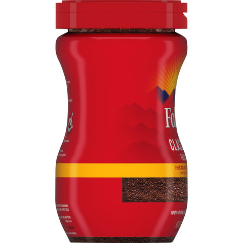 Folgers Classic Roast Caffeinated Instant Coffee Crystals, 8 Ounce -- 6 per case